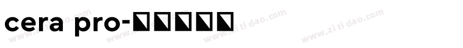 cera pro字体转换